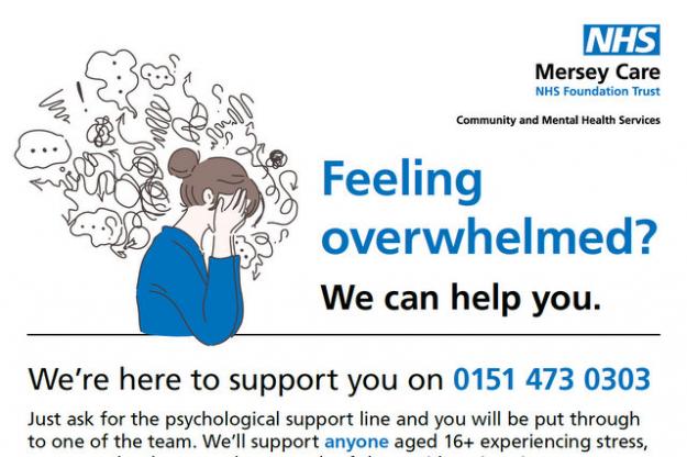 Merseycare Launch Support Line for 16+