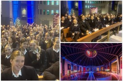 Year 7 Attend City Advent Carol Service